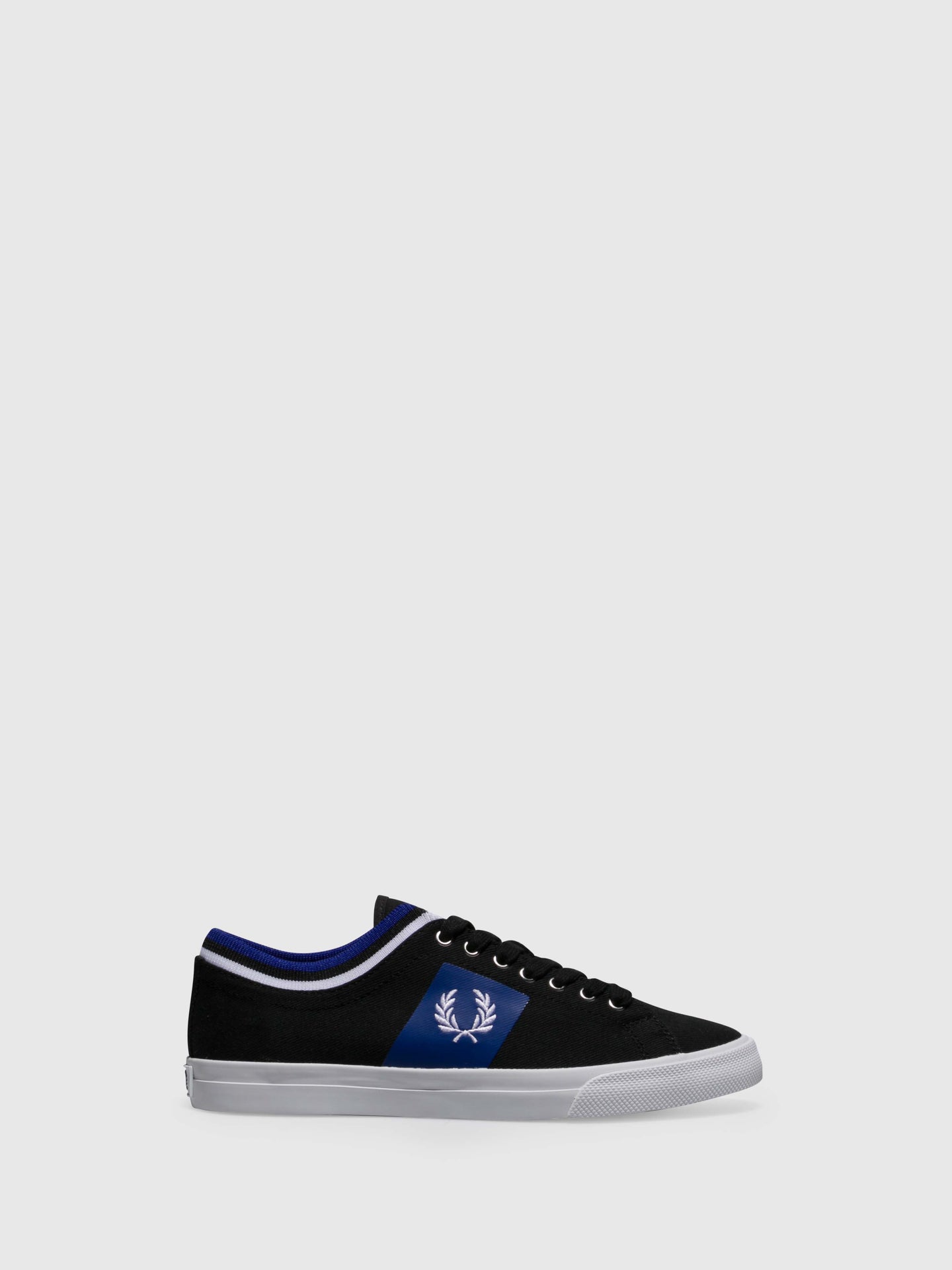 Fred Perry Black Lace-up Trainers